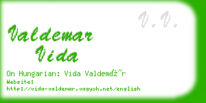 valdemar vida business card